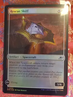 FOIL Rescue Skiff Edge of Eternities MAgic The Gathering MTG CCG Card - Image 1