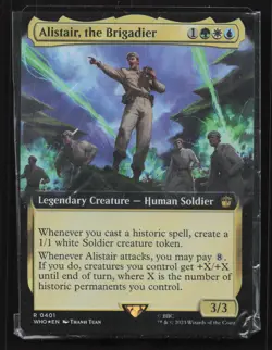 Magic The Gathering Doctor Who #401 Alistair The Brigadier Holo Foil Card TCCCX - Image 1