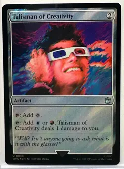 Talisman of Creativity (Surge Foil) Doctor Who, Magic the Gathering, MTG (839) - Image 1