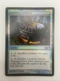 Magic the Gathering Bubbling Cauldron Foil Core Set 2014 M14 MTG-LP - Image 1