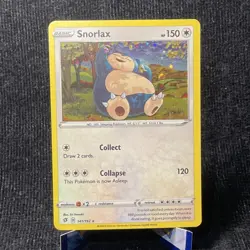 Pokemon Snorlax 141/192 Rebel Clash Cosmo Holo NM - Image 1