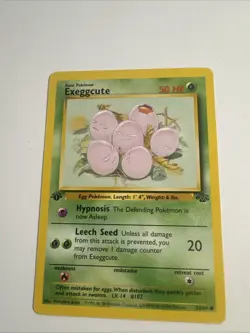 💎Pokemon TCG Exeggcute Jungle 52/64 Regular 1st Edition Common Card MP - Image 1