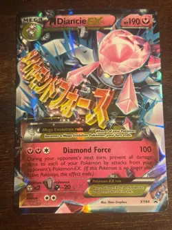 Mega Diancie EX (XY44) - XY Black Star Promo - Pokemon TCG - LP - Image 1