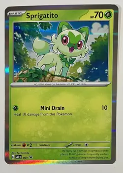 Sprigatito Holo Black Star Promo - SVP001 - Scarlet & Violet Pokemon 2023 - Image 1