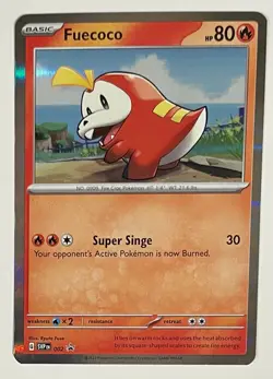 Fuecoco SVP002 Scarlet & Violet Holo Rare Promo Pokemon Card - Image 1
