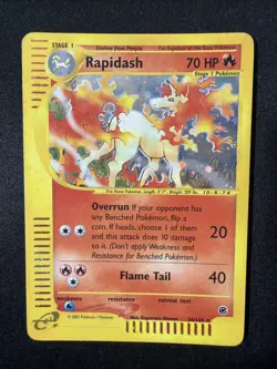 Rapidash 026/165 Expedition Base Set Holo Rare Pokemon TCG Nintendo MP+ - Image 1