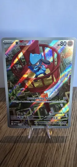 Riolu 010 Promo Pokemon Center Stamped *NEAR MINT* - Image 2