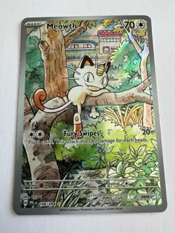 Pokemon TCG - Meowth Illustration Rare - Phantasmal Flames 106/94 Top Loader - Image 4