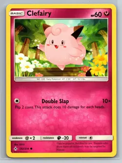 Clefairy 132/214 Unbroken Bonds Basic Fairy-Type Fairy TCG Collectible 2019 - Image 1
