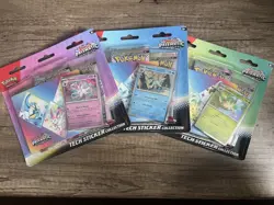 Pokemon TCG Prismatic Evolutions Tech Sticker Collection Set Lot Of 3 Sealed New - Image 1