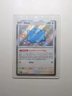 Pokemon TCG Ditto 201/091 SV Paldean Fates Shiny Rare - Image 1