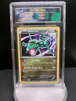 2016 Pokemon Xy Promo Black Star Rayquaza Holo Xy141 Tcgc 9 Not Psa - Image 1