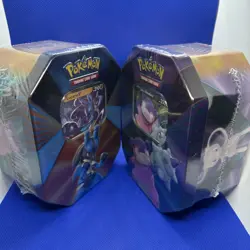 LOT OF 2 - Pokemon TCG V Forces Tin - Lucario & Slowbro Brand New Factory Sealed - Image 1