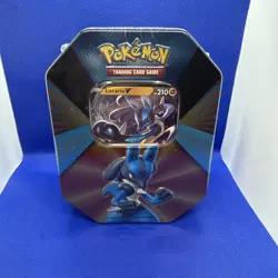 LOT OF 2 - Pokemon TCG V Forces Tin - Lucario & Slowbro Brand New Factory Sealed - Image 2