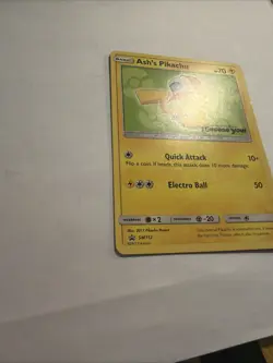 Pokemon Ash's Pikachu SM112 Promo Regular SM 2017 English Mod+LP- - Image 2