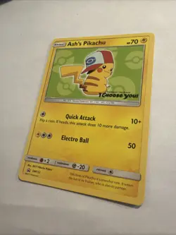 Pokemon Ash's Pikachu SM112 Promo Regular SM 2017 English Mod+LP- - Image 3