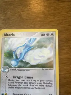 2003 Altaria EX Dragon Holo Rare Card 2/97 Pokemon TCG Vintage HP/ Damaged - Image 5
