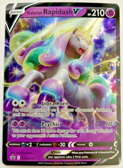 Galarian Rapidash V SWSH111 Pokemon Black Star Promo NM - Image 1