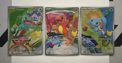 Pokemon First Partner Illustration Collection MEP Bulbasaur Charmander Squirtle - Image 1