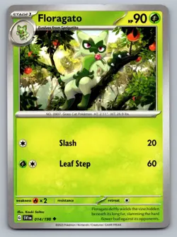Pokemon TCG SV01: Scarlet & Violet Base Set Floragato 014/198 - Image 1