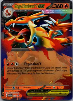 Mega Charizard Y ex 030 ME: Mega Evolution Promo Pokemon TCG Promo NM - Image 1