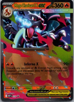 Mega Charizard X ex 029 ME: Mega Evolution Promo Pokemon TCG Promo NM - Image 1