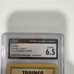 2001 Pokemon Old Rod Neo Revelation Trainer CGC 6.5 - Image 3