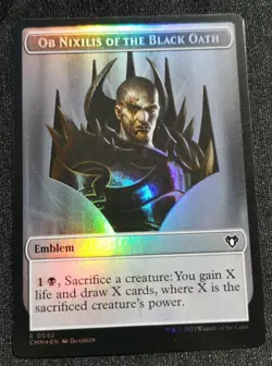 Ob Nixilis Of The Black Oath Token - Foil - CMM - NM Unplayed - EN - 0003/0052 - Image 1