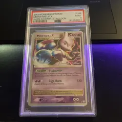 Pokemon Mewtwo Lv X PSA 9 Mint Legends Awakened World - Image 1