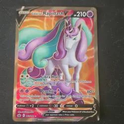 Pokemon Galarian Rapidash V Ultra Rare 167/198 Chilling Reign Full Art Holo - Image 1