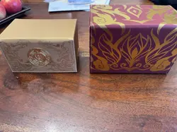 Premium Yu-Gi-Oh deck boxes: ManaMoon Tenpai dragon and Gemtek Fire King + bonus - Image 1