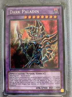 Yugioh! DARK PALADIN 1st Edition LCYW-EN048 English Secret Rare PSA 9 - Image 2