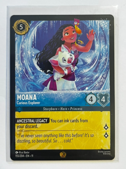 Disney Lorcana – Winterspell - Moana, Curious Explorer Enchanted – 155/204 - Image 1