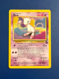 Pokemon TCG Mew Black Star Promo #8 WoTc Promo Card NM - Image 1