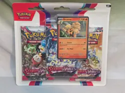 Pokemon Trading Card Games Scarlet & Violet 3 Pack Booster w/ Arcanine Foil Card - Image 1