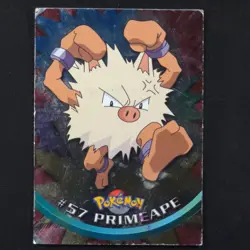Primeape 57 Foil - Topps Series - Pokemon Card - Image 1