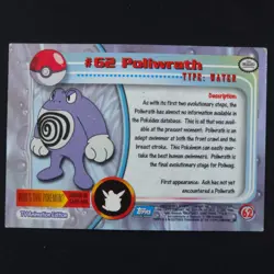 Poliwrath 62 Foil - Topps Series - Pokemon Card - Image 2