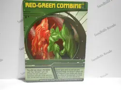 Bakugan Card - Red-Green Combine - Green Ability Card - BA484 - 45/48i - 2008 - Image 1