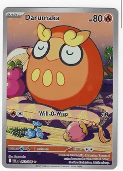 Pokemon Darumaka 097/086 Sv: Black Bolt Illustration Rare Holo English Card - Image 1