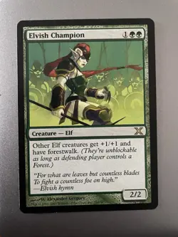 MTG Magic the Gathering Elvish Champion Tenth Edition X Elves Lorwyn - Image 1