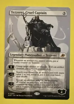 Tezzeret, Cruel Captain #0287 EOE M (Borderless) (Non-Foil) Edge of Eternities - Image 1