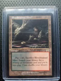 Magic The Gathering MTG Onslaught #313 Bloodstained Mire - Image 3