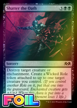 x1 Shatter the Oath WOE MTG 106 FOIL COMMON M/NM 1x - Image 1