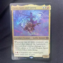 1 x Goro-Goro and Satoru Foil Prerelease Promo Commander: March NM Free Shipping - Image 1