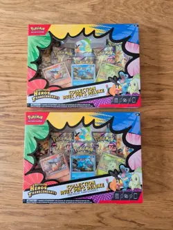 Lot de 2 coffret pokemon Pin's Deluxe me2.5 heros transcendants neuf Scelle Fr - Image 1