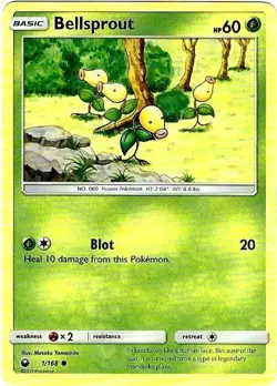Bellsprout x4 1/168 Common Celestial Storm Pokemon MINT - Image 1