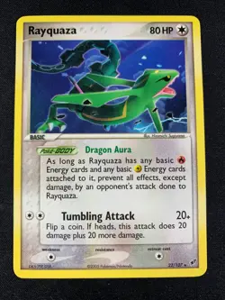 Pokemon - Rayquaza 22/107 - Ex Deoxys - Non Holo Rare ENG - Image 1
