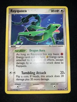 Pokemon - Rayquaza 22/107 - Ex Deoxys - Non Holo Rare ENG - Image 2