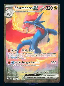 Pokemon Card Salamence ex 187/159 Journey Together Ultra Rare SIR 2025 - Image 1