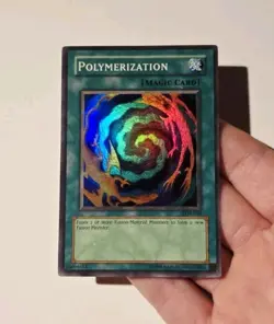 Yugioh Polymerization LOB-059 Super Rare MP - Image 3